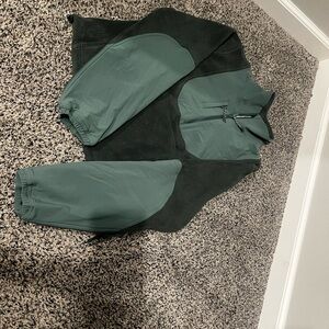 lululemon athletica Dark Green Fleece Pullover